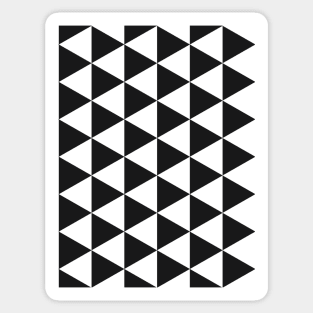 Black and White Triangular Seamless Pattern 001#002 Sticker